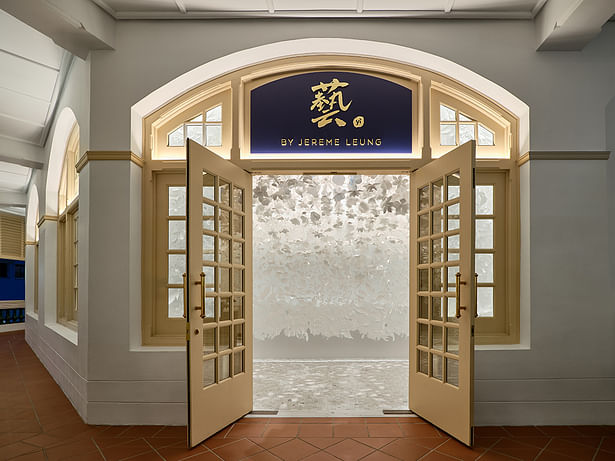 Restaurant entrance of Yi by Jereme Leung, Photo by Owen Ragget