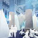 ICEBERGS - lounge. Rendering by James Corner Field Operations, courtesy National Building Museum.