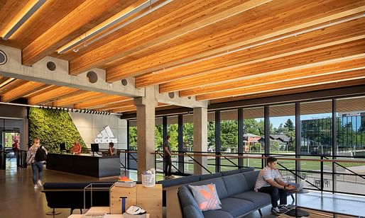 Jury's Choice winner: Adidas North American Headquarters by LEVER Architecture. All images: WoodWorks – Wood Products Council