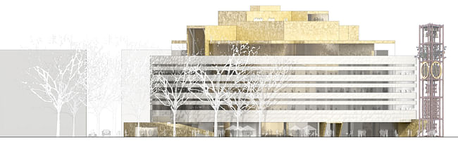 Facade W. Illustration: Henning Larsen Architects