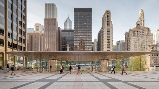 Shortlisted in 'Construction Integration' Category: Apple Michigan Avenue. Structural Designer: Foster+Partners and Simpson Gumpertz and Heger. Architect: Foster+Partners Photo by Nigel Young.