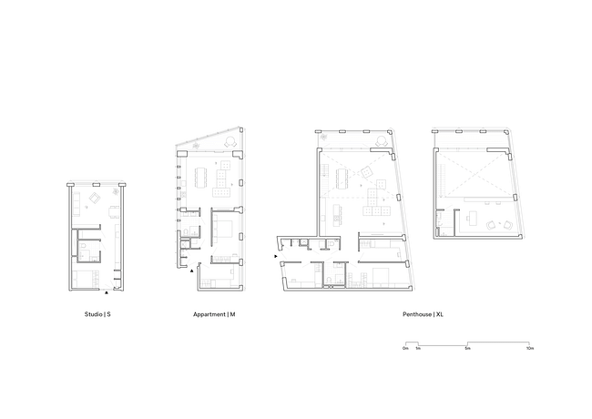 Apartments plan. Image credit: Orange Architects