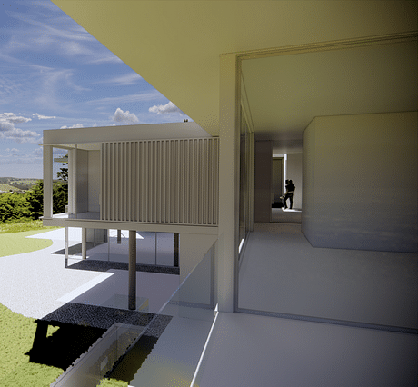 Looking back through the house from Primary Bedroom Terrace