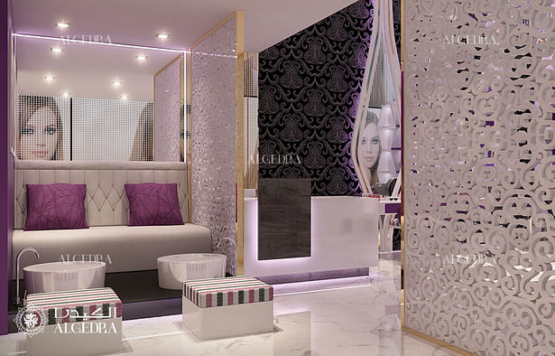 Ladies beauty salon interior decor 