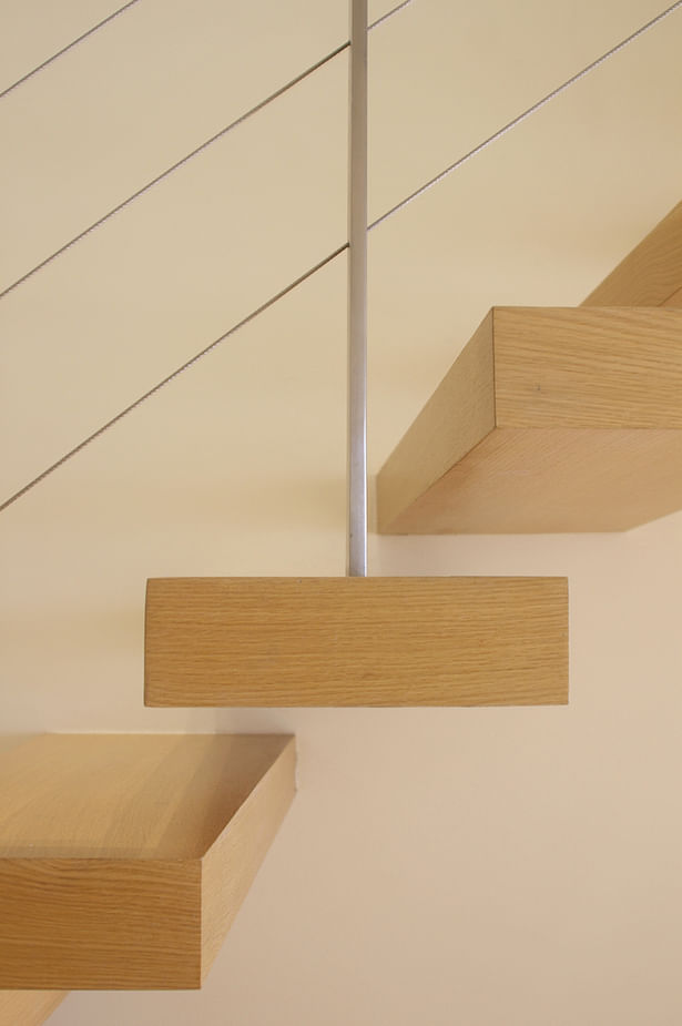 Detail of cantilevered stair