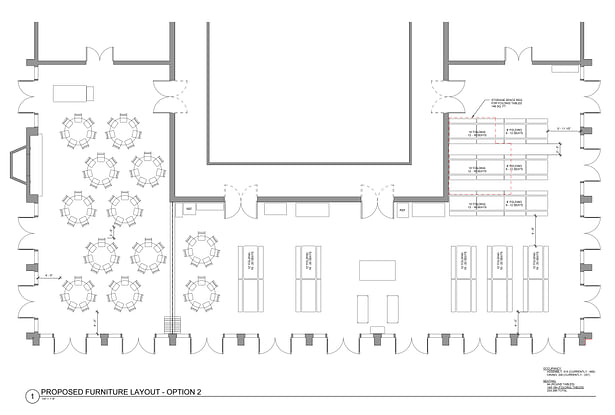 Dining hall layout option 2
