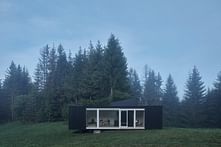 This 40m2 wilderness cabin by Ark Shelter Studio offers a cozy glamping experience