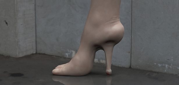High heel foot 