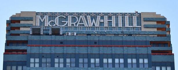 McGraw-Hill sign after restoration.