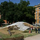 Grid (h)ome pavillon in Rome, Italy by COdesignLab, UniNa, Selve del Balzo, InArch, Casa dell'Architettura (team member: Silvia Piccione)