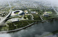 Olympic Park in Zhangzhou, 2011. Zhangzhou, Guandong, China. (0128)