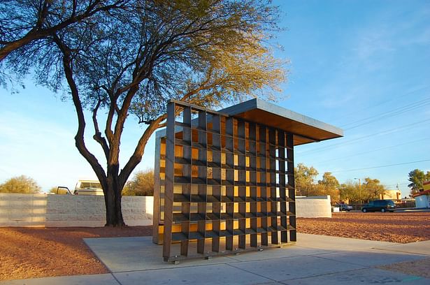 West Facing Bus Shelter Location: Ist Ave & Rodger Rd, Tucson, AZ