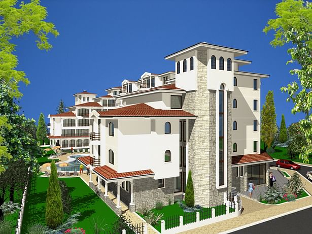 Complex of Holiday Apartments 'Chateau Del Mar' - Visualization