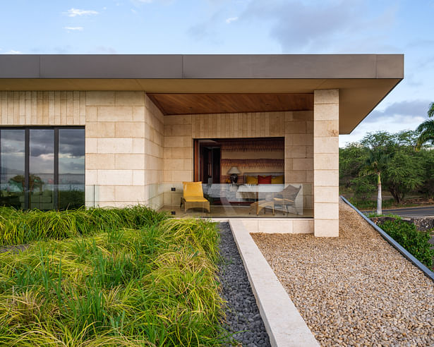 Private lanai from green roof