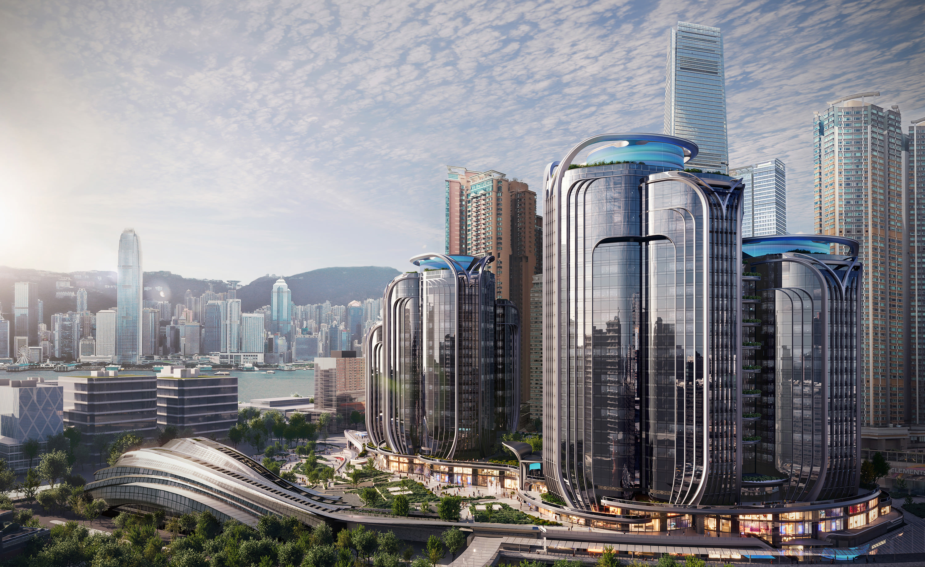 Zaha Hadid Architects' XRL Topside Development construction reaches roof level in Hong Kong - Vimarsana News