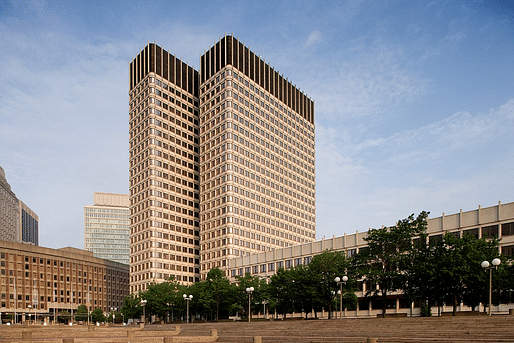 The John F. Kennedy Federal Building in Boston, Massachusetts, designed in 1963 by The Architects Collaborative. Image courtesy of Carol M. Highsmith.