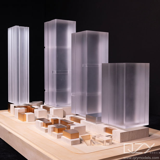 Aedas 1:400 Commercial Street art Model