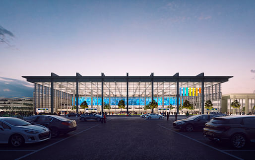 Foster + Partners' victorious Marseille Airport extension proposal. Image courtesy of Foster + Partners