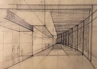 Modern architectural sketch.