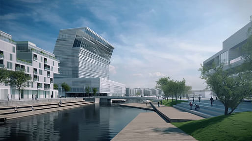 Rendering of Oslo's new Munch Museum by estudio Herreros. Image: still from themunchmuseum YouTube video.