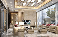 Modern living room design in Dubai