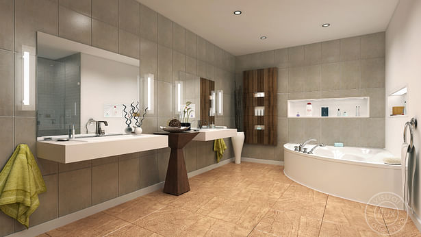 Master bathroom. Modern, contemporary, sleek, architecture, design. ~Eddie Seymour
