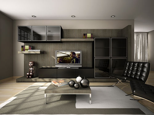 Proposed Interior - Private Residence - Rendering