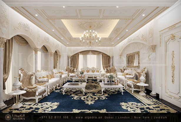 Classic style majlis interior in Dubai