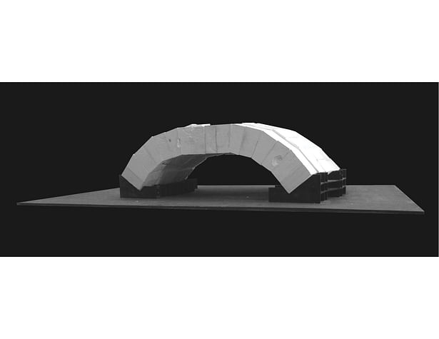 1/4 scale compressive arch made from production system