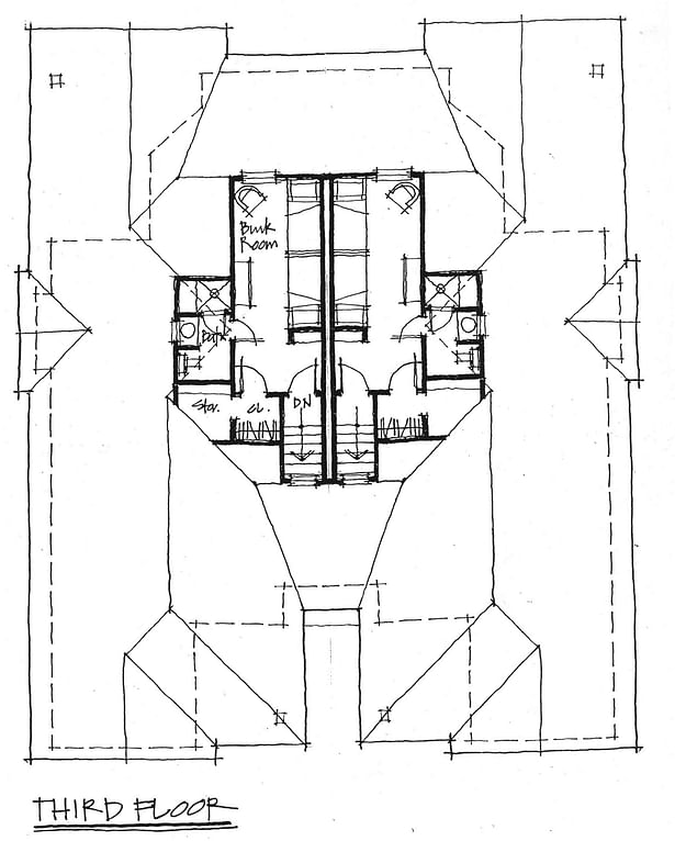 DUNES DUPLEX - Roof Attic Plan