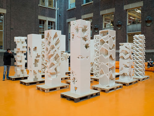 The exhibition 'Porous City' asks the question whether there is a European alternative to the skyscraper typology (Photo: Frans Parthesius)