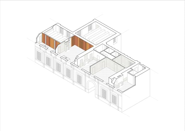 Axonometry of the project © Studio Kiraw