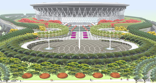 Philippine arena. Credit: PWP Landscape Architecture. Image courtesy of Populous