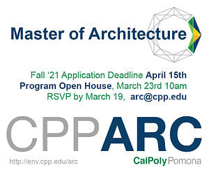 Cal Poly Pomona M.Arch Program Open House