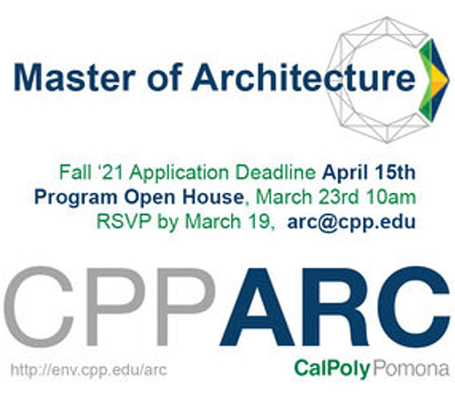 Cal Poly Pomona M.Arch Program Open House