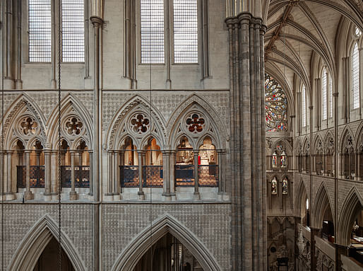 Westminster Abbey Triforium Project, by Ptolemy Dean Architects Ltd. Photo: Alan Williams.