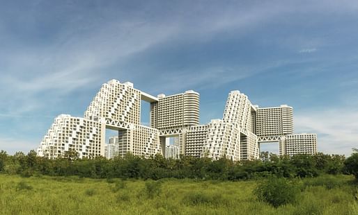 Habitat Qinhuangdao by Safdie Architects. Image courtesy of Safdie Architects.