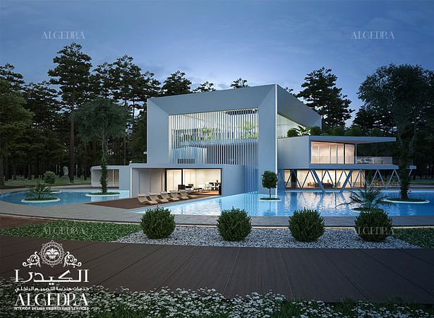 Luxury villa landscape design