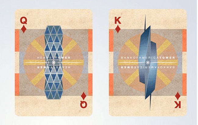 Screenshot of Urban Design Series: NYC - Playing Cards on Kickstarter. 