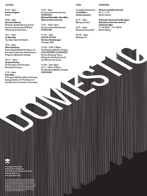 Poster courtesy of Princeton School of Architecture.