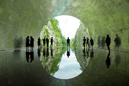 "Tunnel of Light" by MAD Architects, located in Echigo-Tsumari, Japan. Image: MAD Architects.
