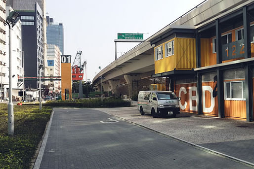 A view to the UABB in Hong Kong.