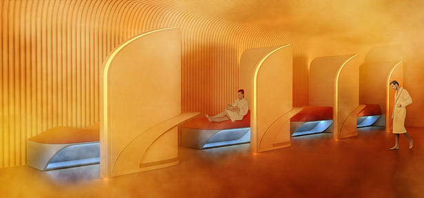 Amenities-Spa[Render © Arian Hakimi Architects]