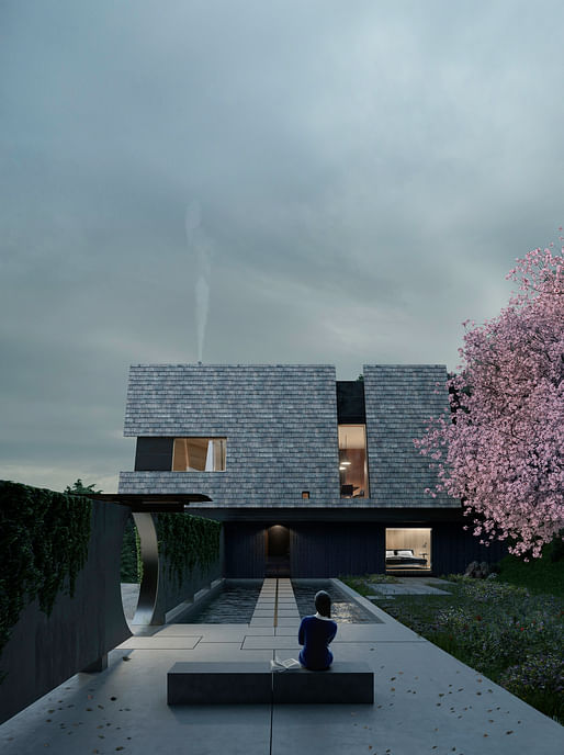 Utsuroi House Courtyard. All Imagery courtesy of Hyde+Hyde