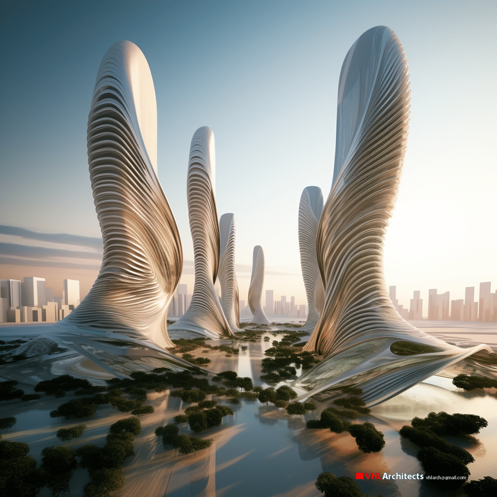 Futuristic city in the Saudi Arabian desert by VHLArchitecs | Vo Huu ...