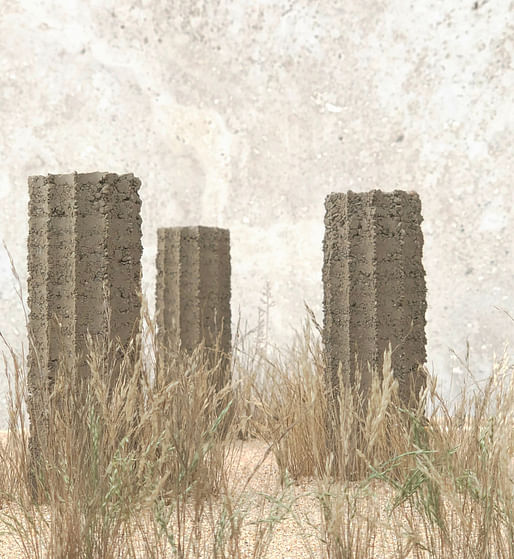 Le jardin des quatre colonnes​. Image: ​Vincent Dumay and Baptiste Wullschleger​/Courtesy of Jardins de Métis / Reford Gardens.