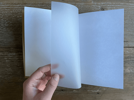 creating an alternating trace paper notebook