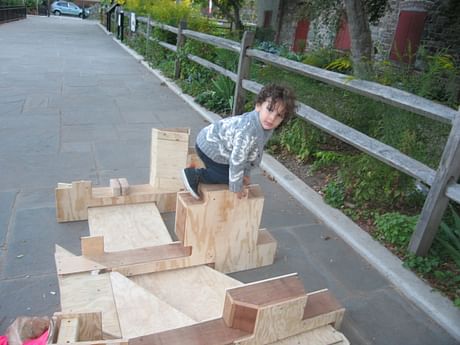 Brooklyn Utopias In TRANSITion Installation: China Wall of Traffic