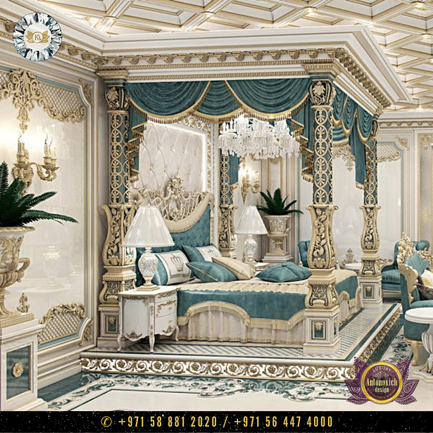 Traditional Arabic Master bedroom Interior Design