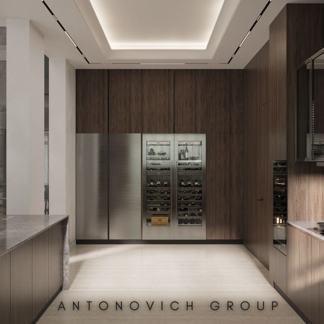 Modern Functional Kitchen Interior Design | Luxury Antonovich Design ...